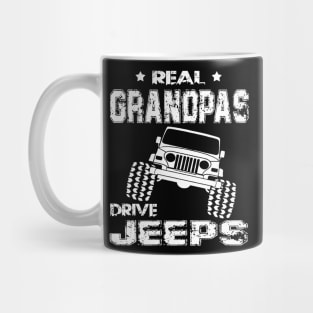 Real Grandpas Drive Jeeps Father's Day Gift Papa Jeep Mug